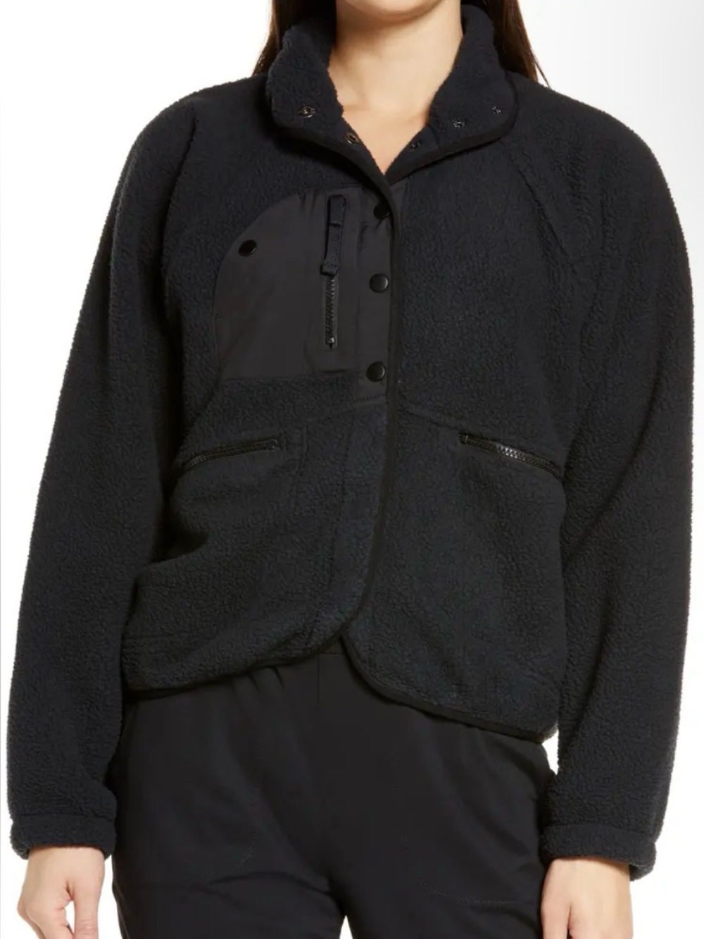 Free people 
FP Movement Hit the Slopes Fleece Jacket